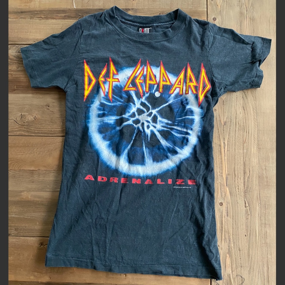 vintage def leppard band tour t shirt '92